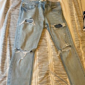 slacked skinny Jeans light wash